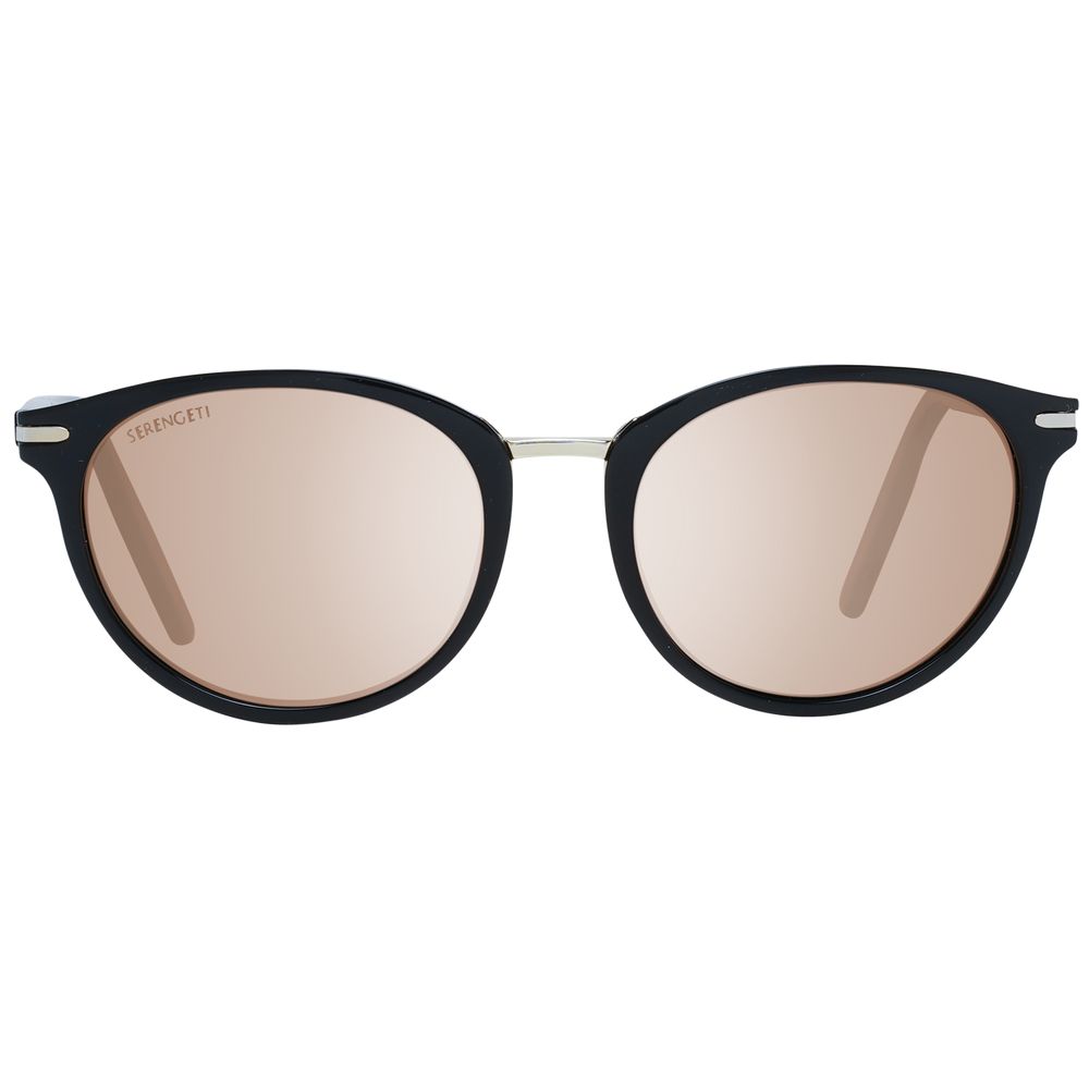 Serengeti Black Acetate & Metal Sunglasses - Luxe Nova