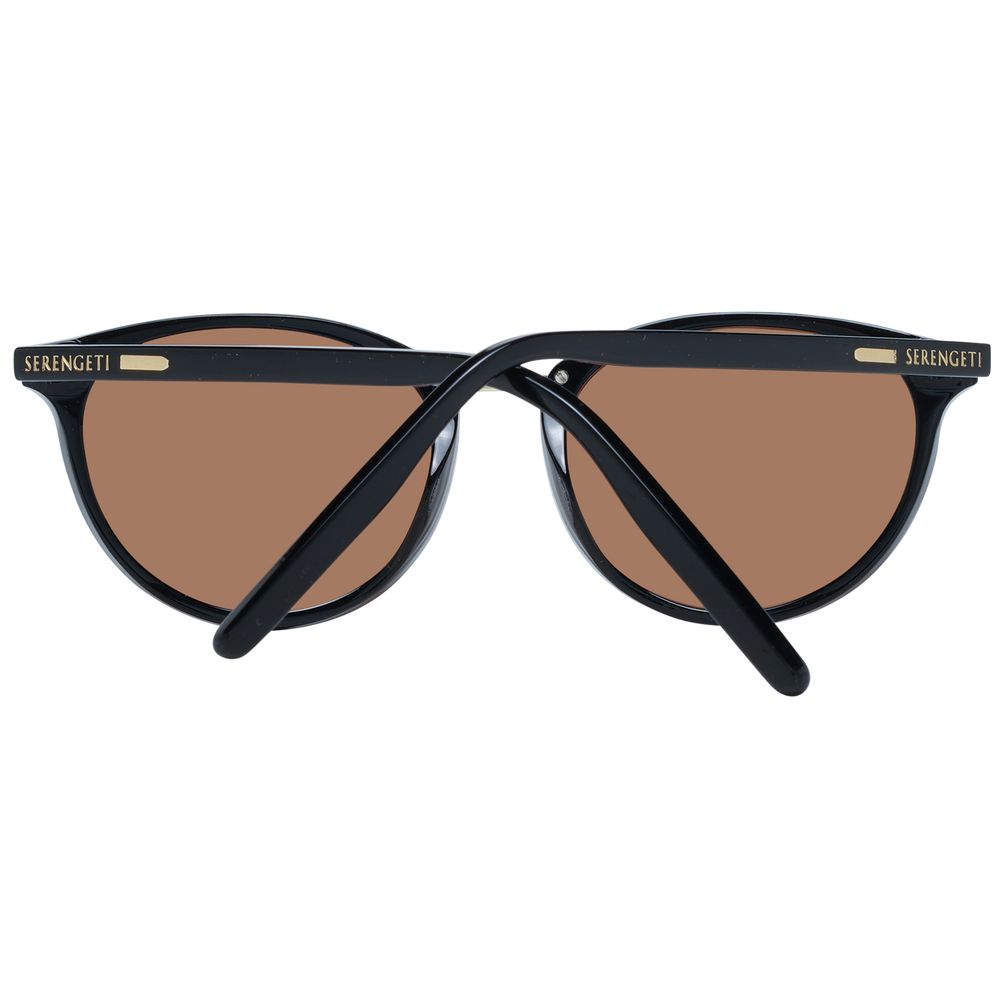 Serengeti Black Acetate & Metal Sunglasses - Luxe Nova