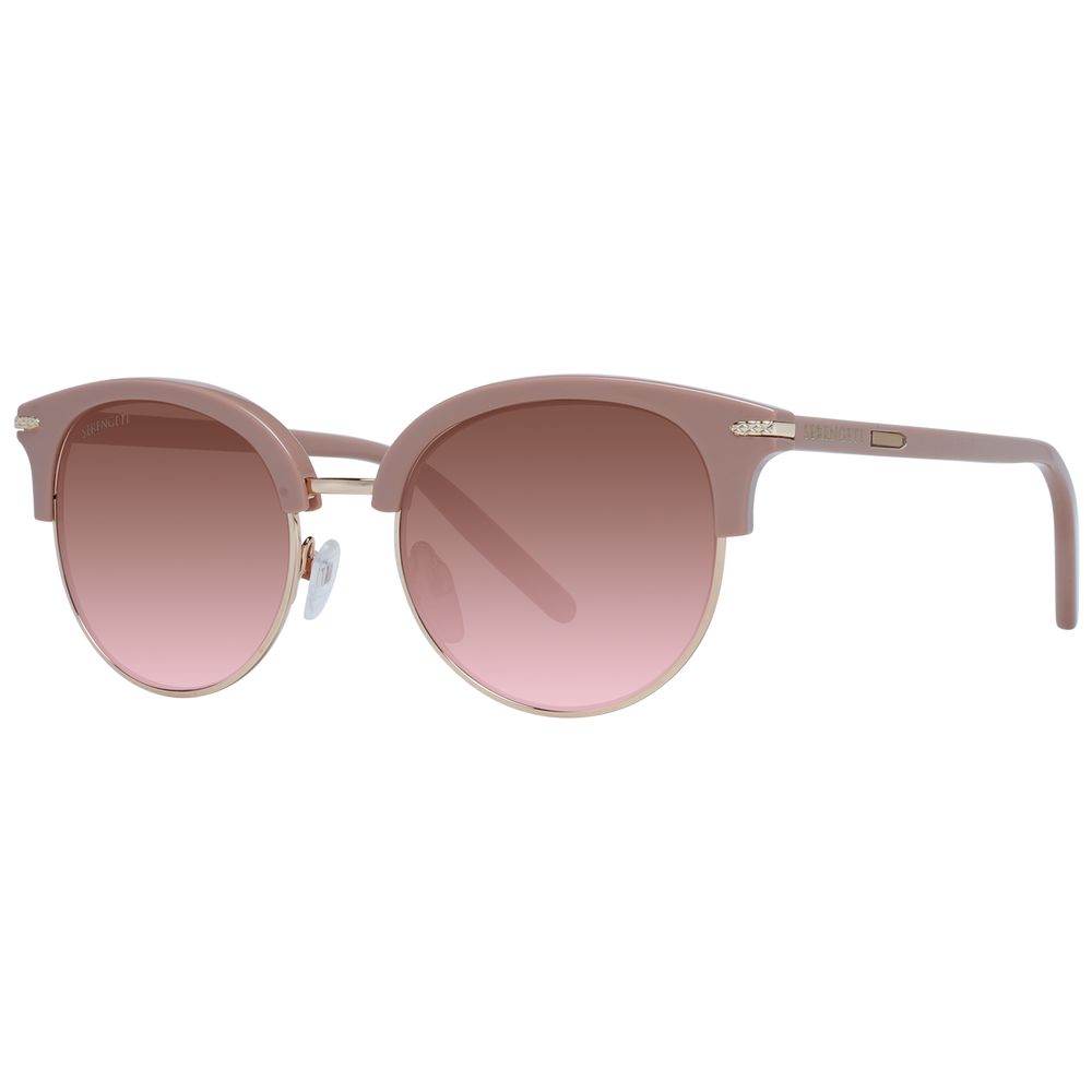Serengeti Pink Acetate & Metal Sunglasses - Luxe Nova