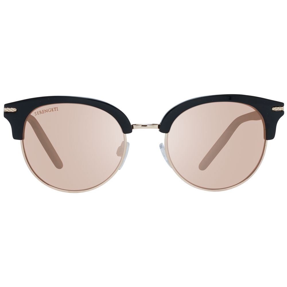 Serengeti Black Acetate & Metal Sunglasses - Luxe Nova