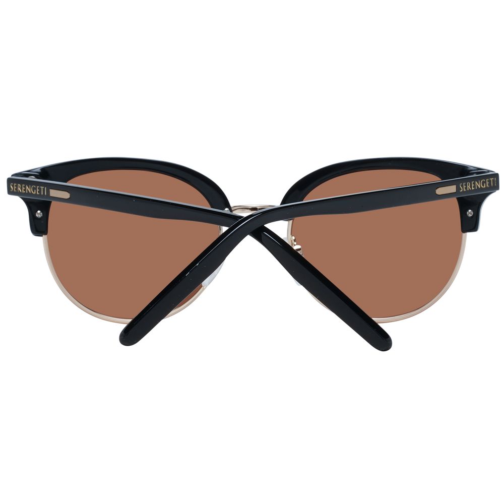 Serengeti Black Acetate & Metal Sunglasses - Luxe Nova