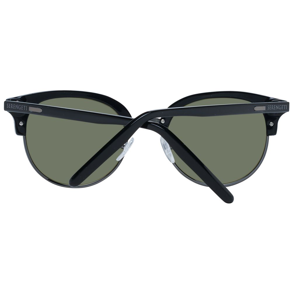 Serengeti Black Acetate & Metal Sunglasses - Luxe Nova
