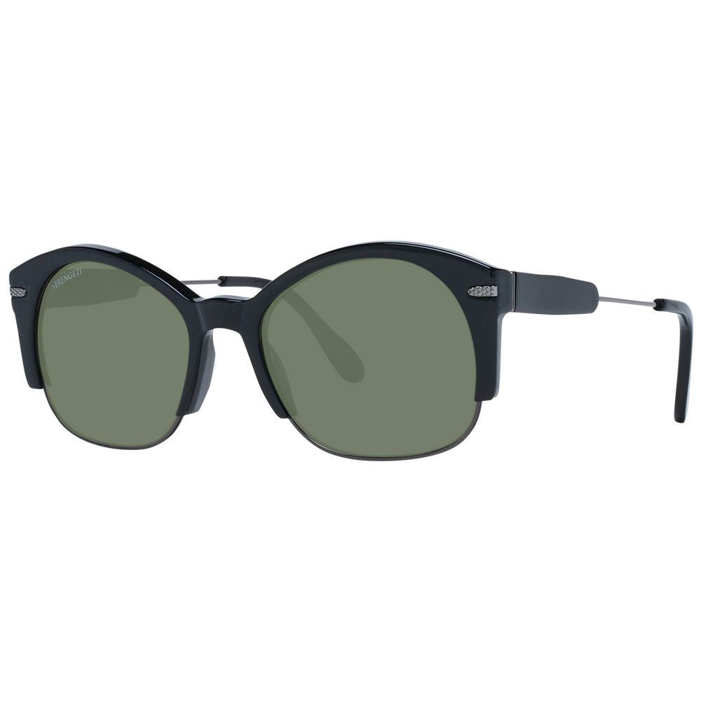 Serengeti Black Acetate & Metal Sunglasses - Luxe Nova