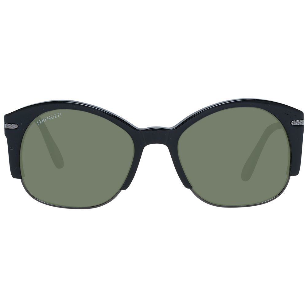 Serengeti Black Acetate & Metal Sunglasses - Luxe Nova