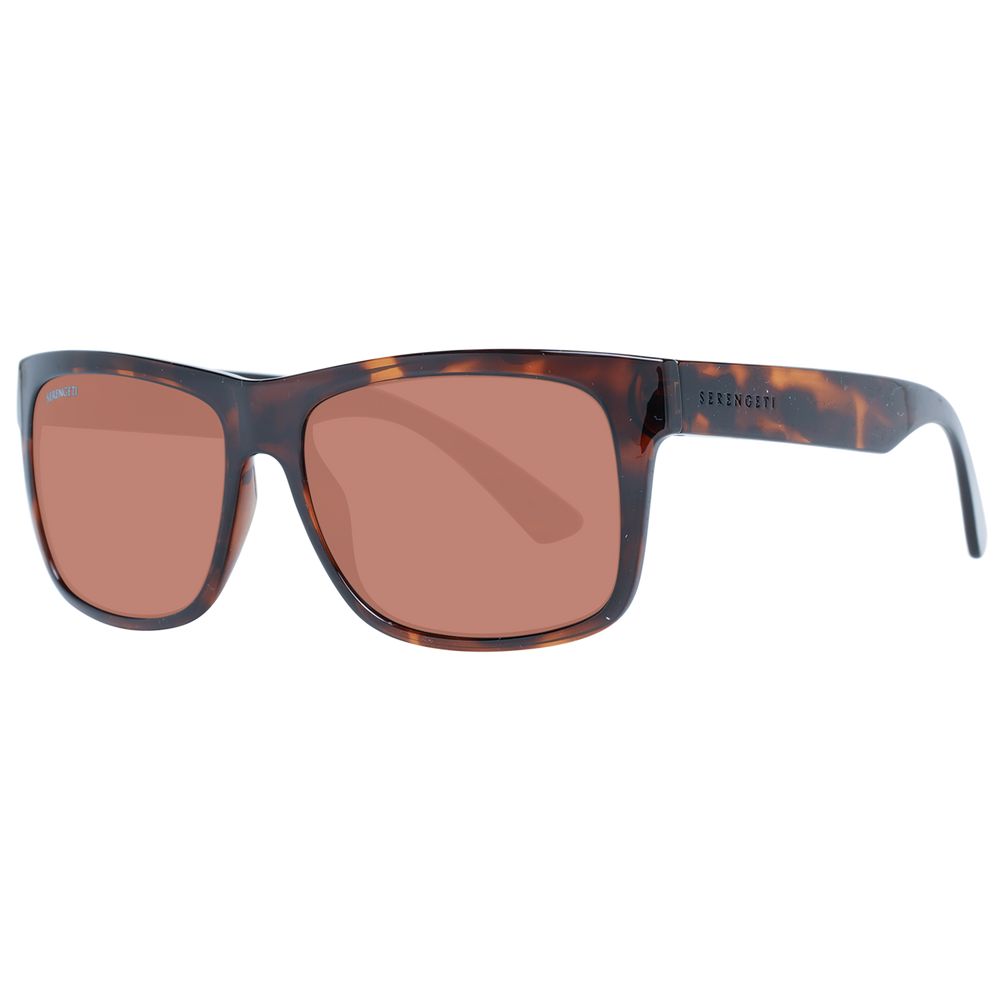 Serengeti Brown Plastic Sunglasses - Luxe Nova