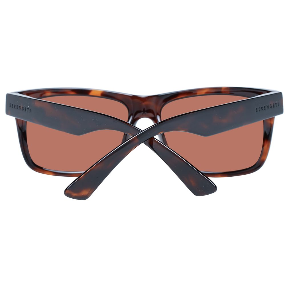 Serengeti Brown Plastic Sunglasses - Luxe Nova