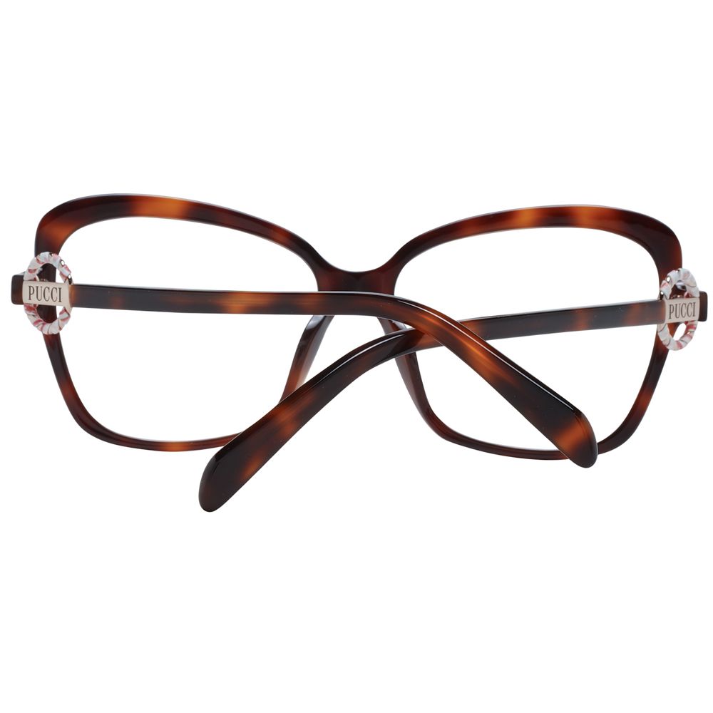 Emilio Pucci Brown Plastic Glasses (Frames) - Luxe Nova