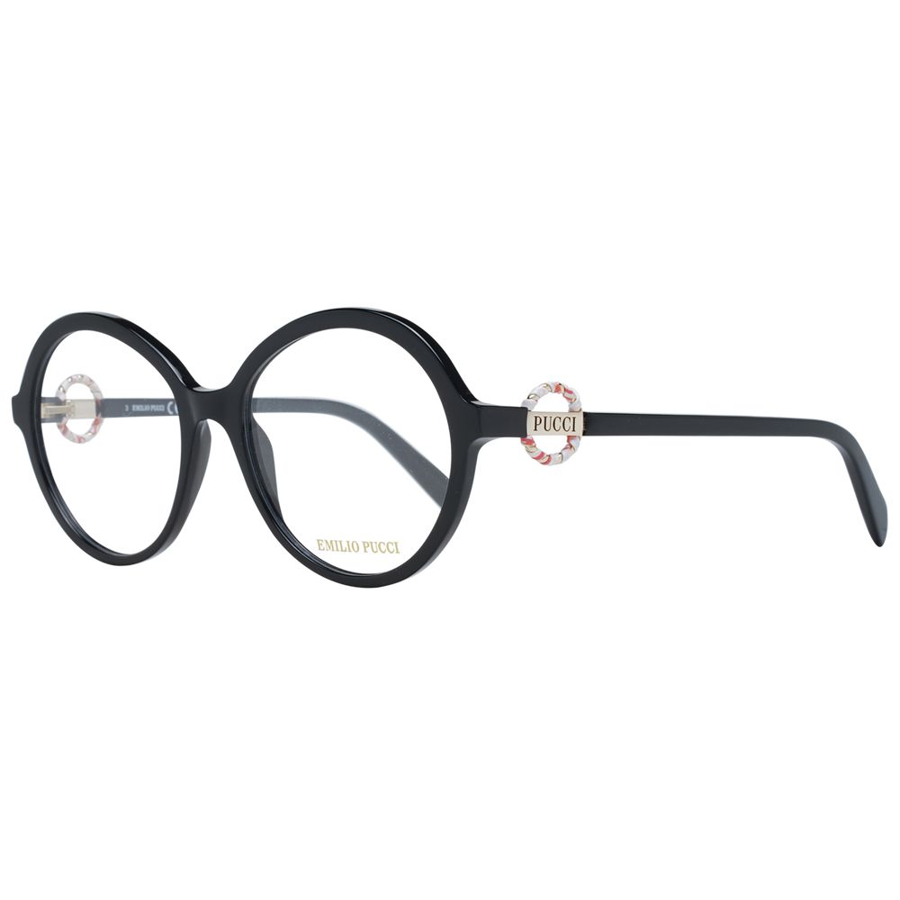 Emilio Pucci Black Plastic Glasses (Frames) - Luxe Nova