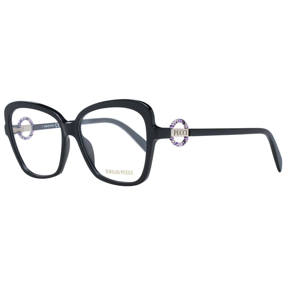 Emilio Pucci Black Plastic Glasses (Frames) - Luxe Nova