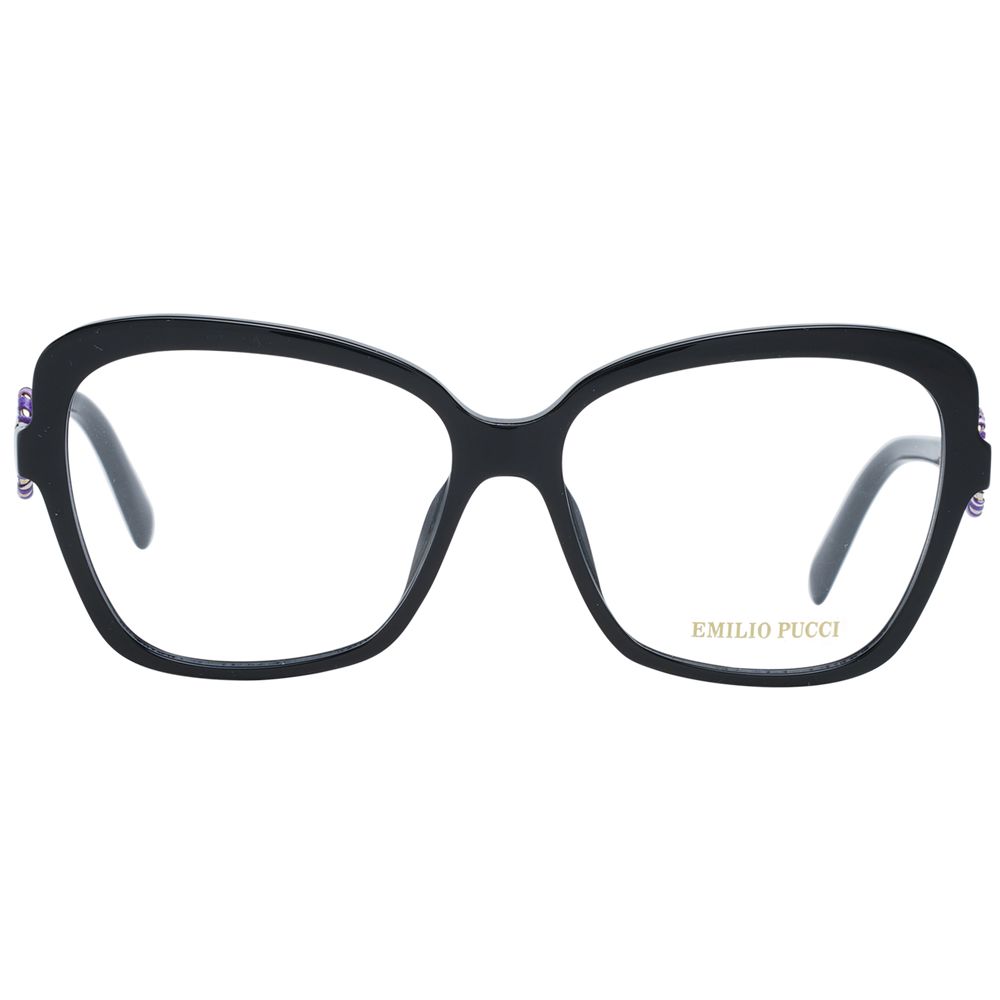 Emilio Pucci Black Plastic Glasses (Frames) - Luxe Nova