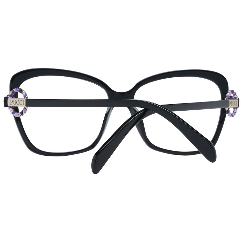 Emilio Pucci Black Plastic Glasses (Frames) - Luxe Nova