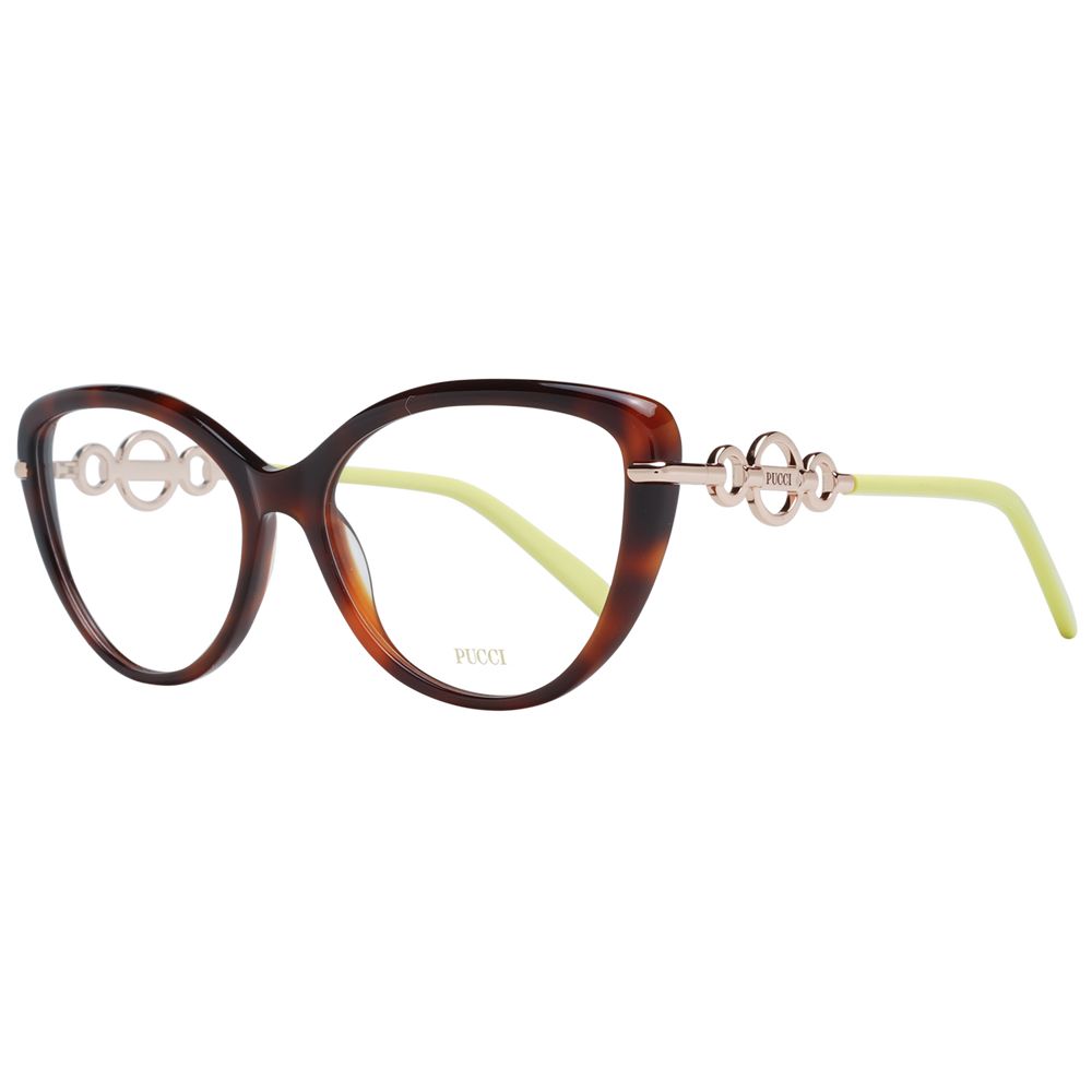 Emilio Pucci Brown Plastic Glasses (Frames) - Luxe Nova