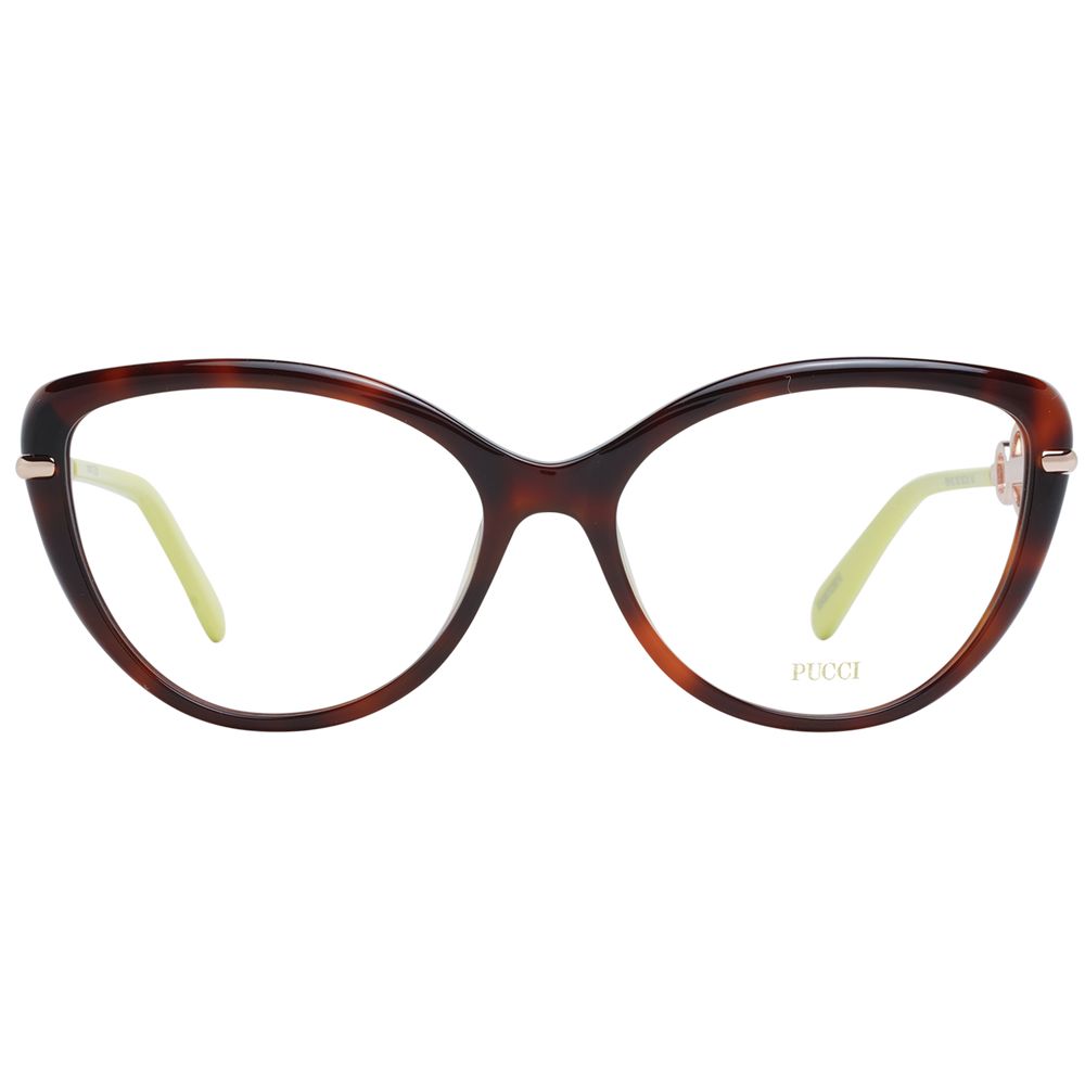 Emilio Pucci Brown Plastic Glasses (Frames) - Luxe Nova