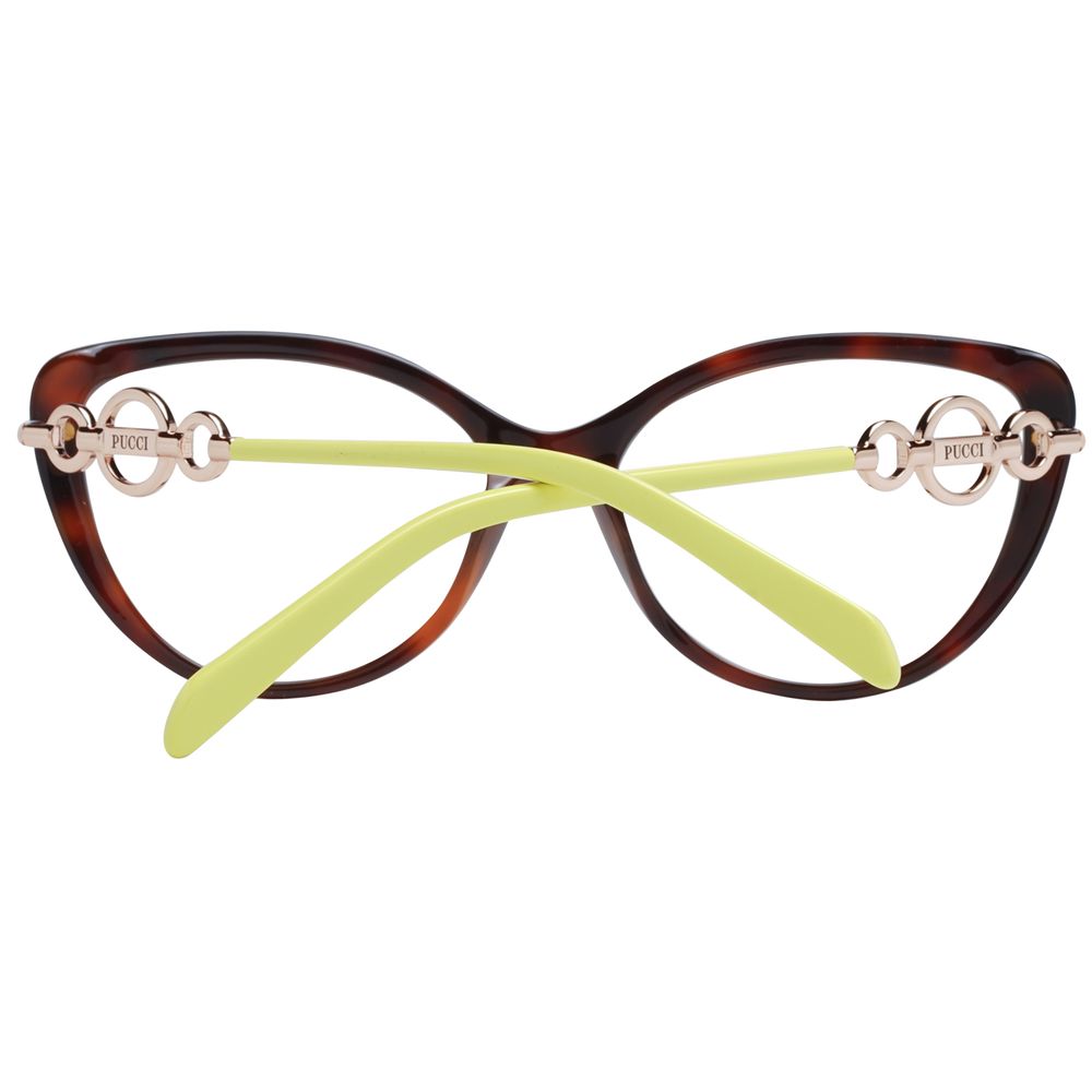 Emilio Pucci Brown Plastic Glasses (Frames) - Luxe Nova