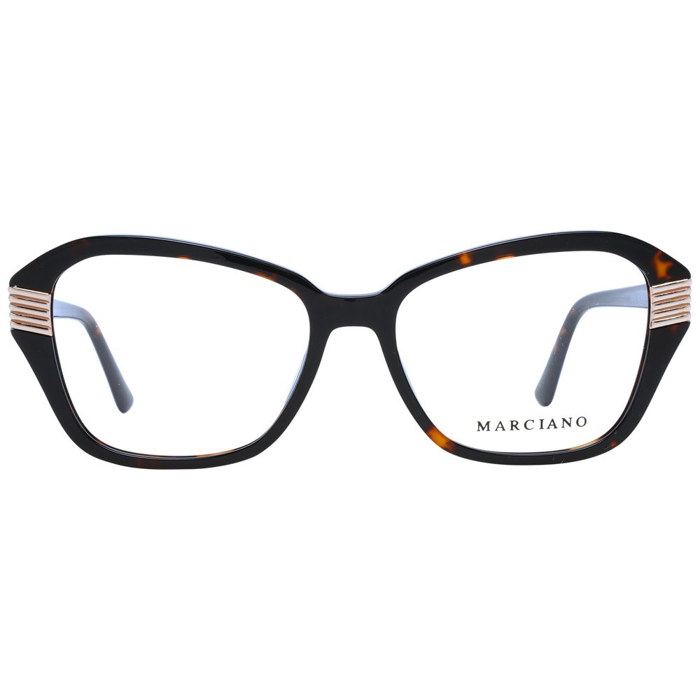 Marciano by Guess Brown Plastic Glasses (Frames) - Luxe Nova