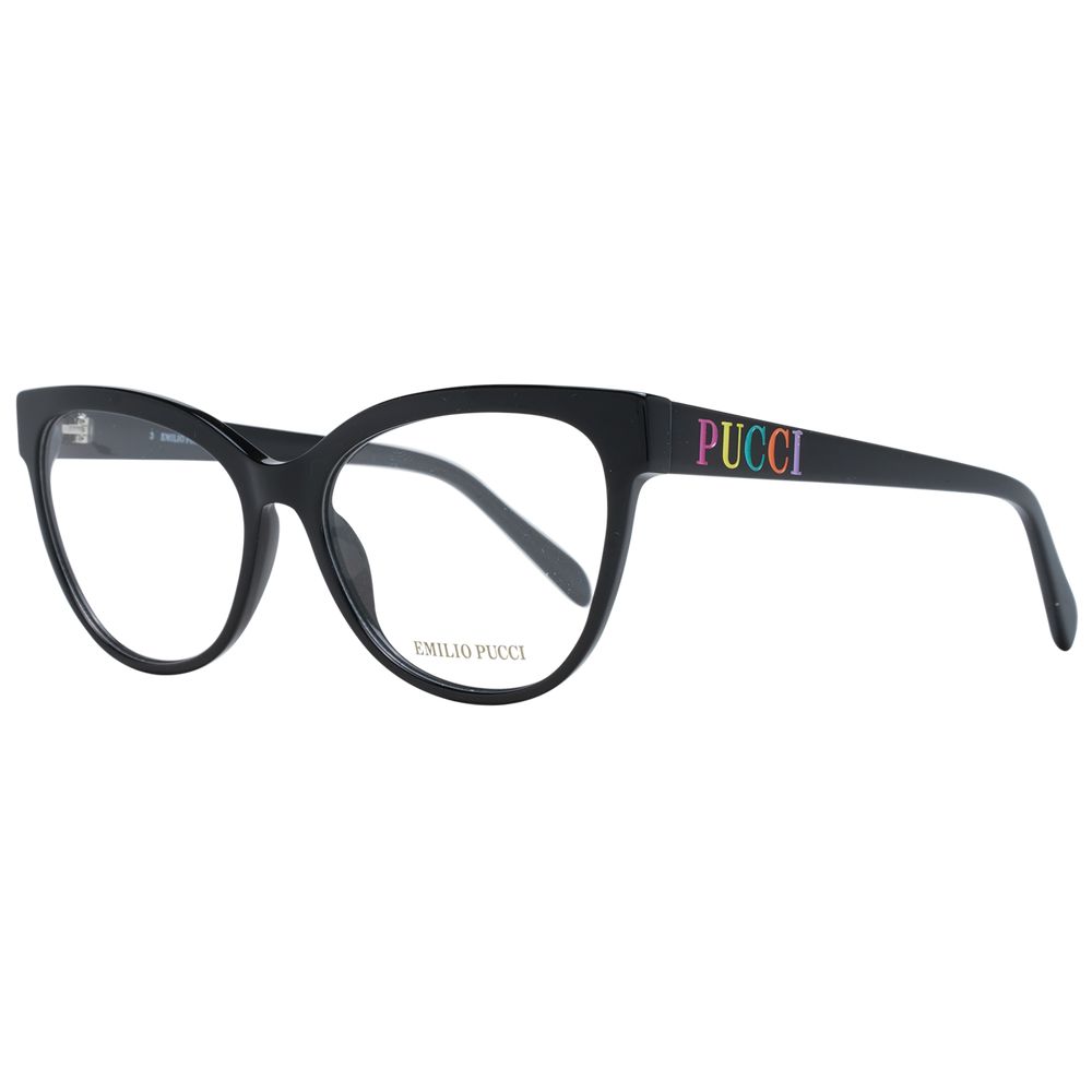 Emilio Pucci Black Plastic Glasses (Frames) - Luxe Nova