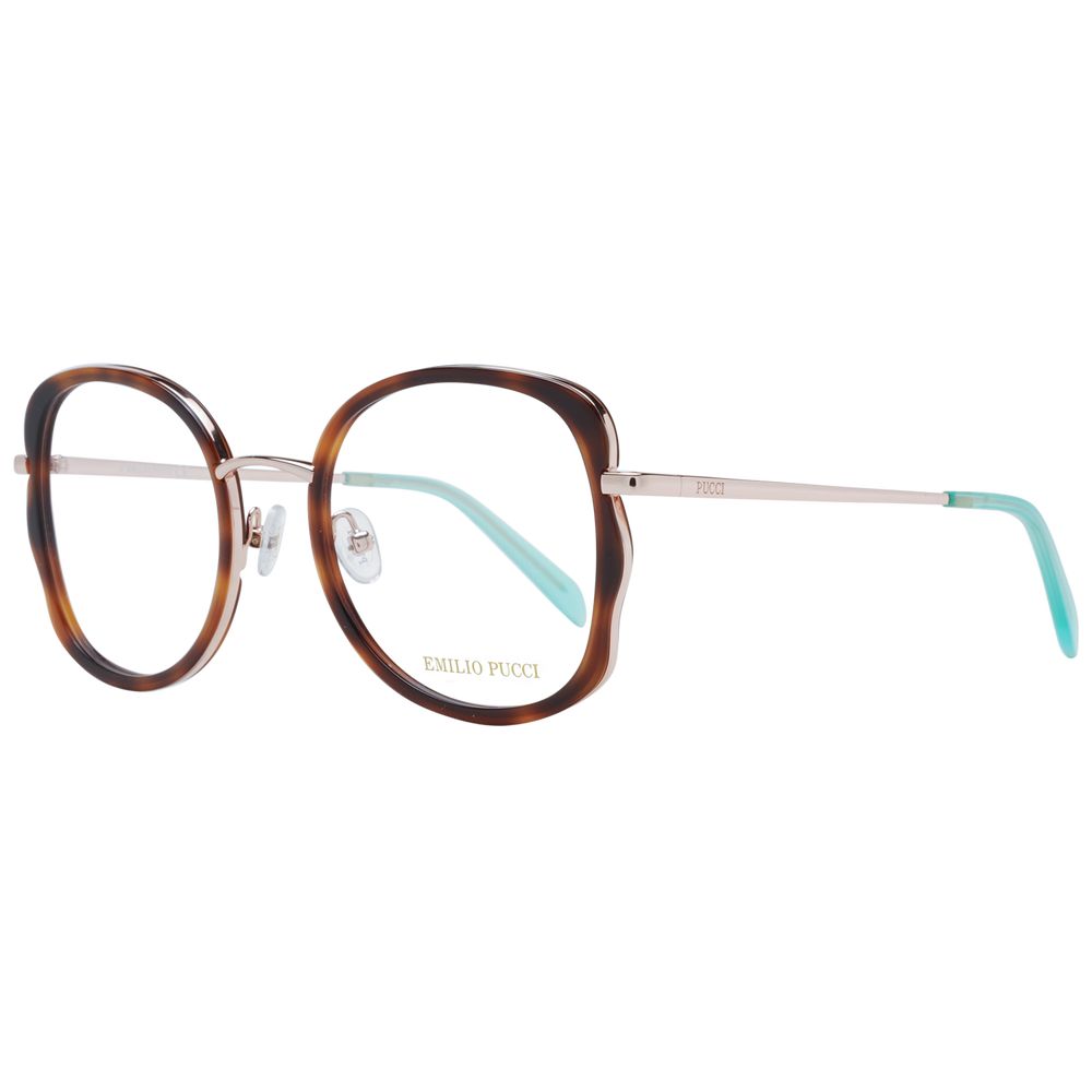 Emilio Pucci Brown Metal & Plastic Glasses (Frames) - Luxe Nova