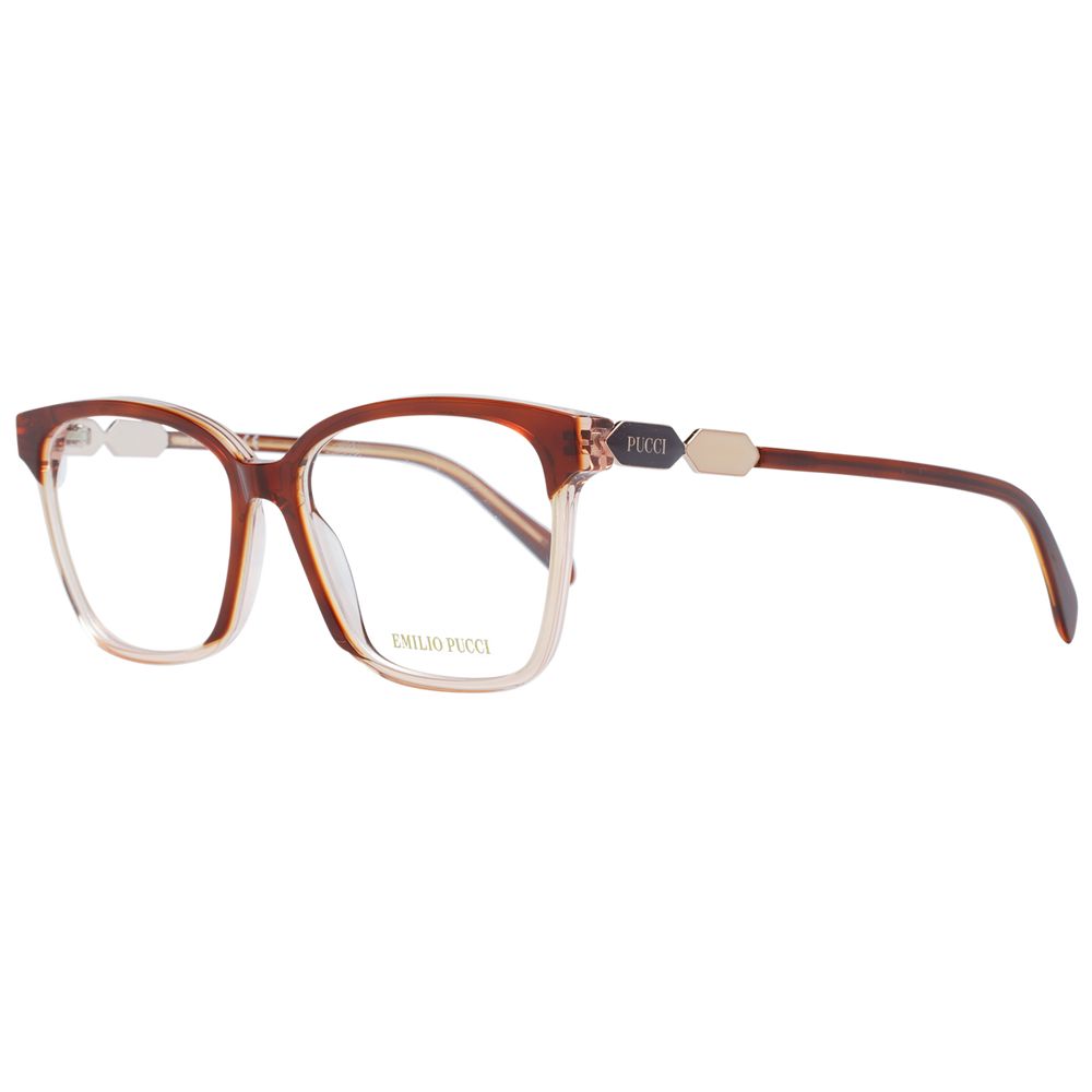 Emilio Pucci Brown Plastic Glasses (Frames) - Luxe Nova
