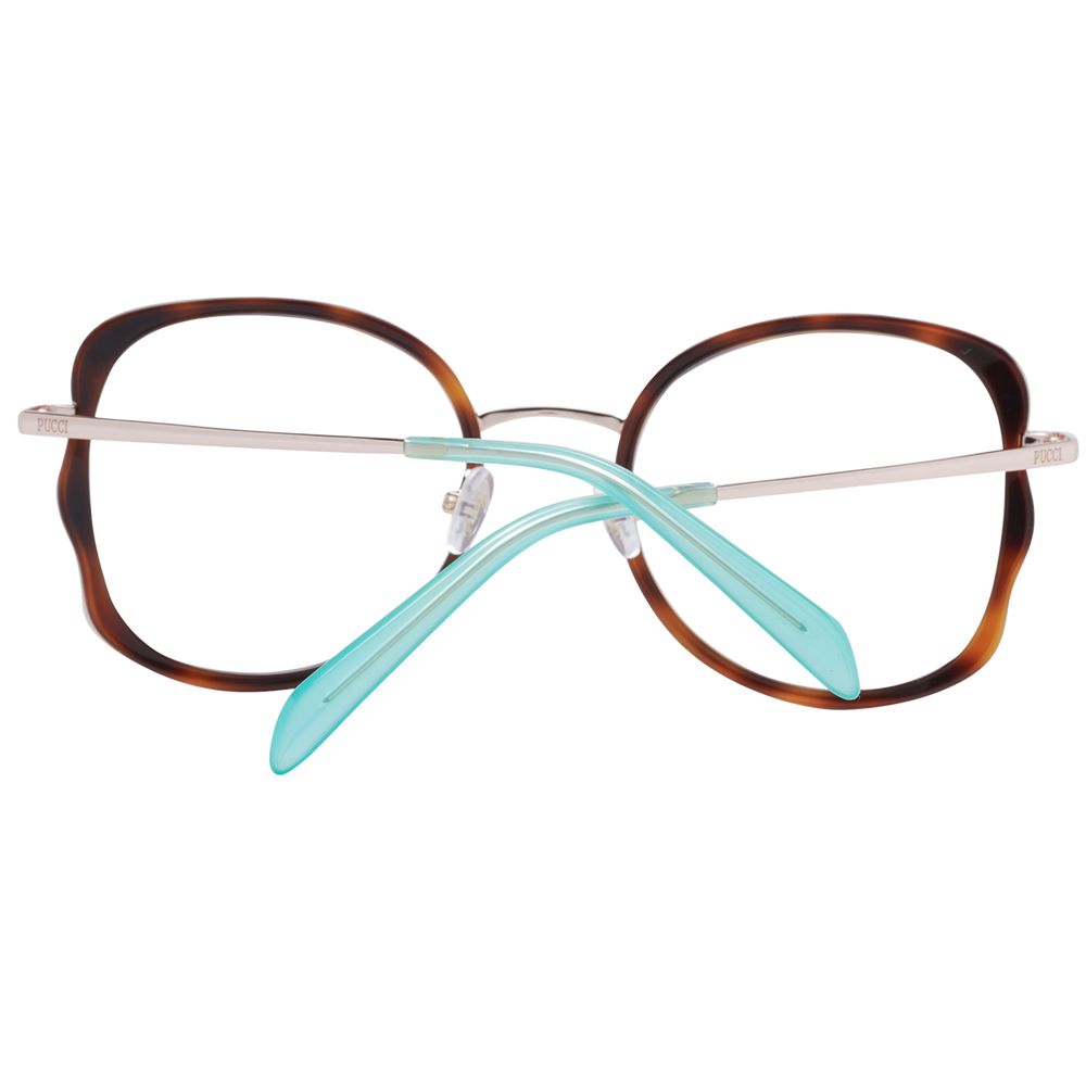 Emilio Pucci Brown Metal & Plastic Glasses (Frames) - Luxe Nova