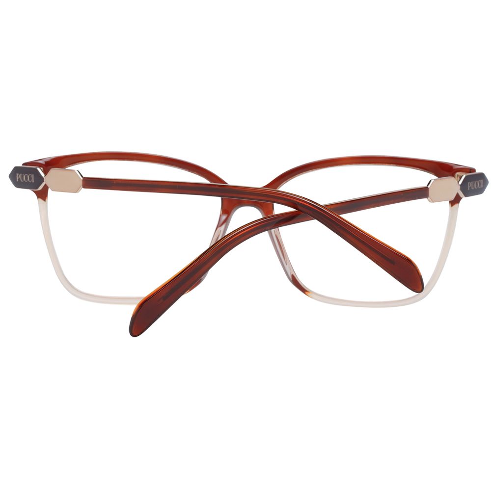 Emilio Pucci Brown Plastic Glasses (Frames) - Luxe Nova