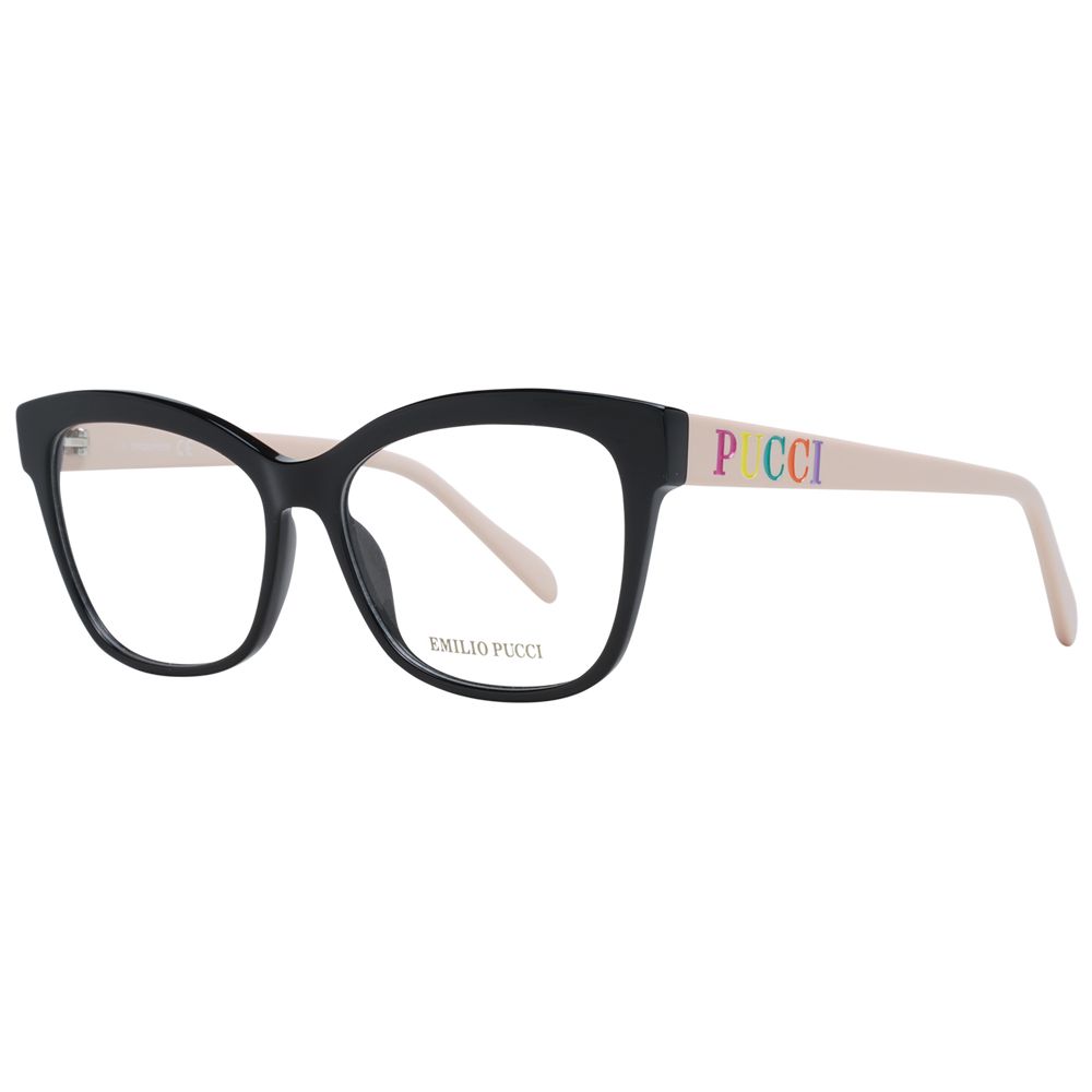 Emilio Pucci Black Plastic Glasses (Frames) - Luxe Nova