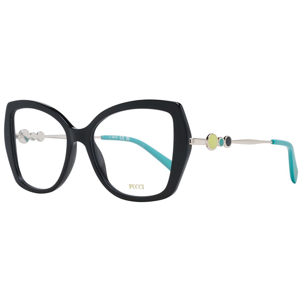 Emilio Pucci Black Plastic Glasses (Frames) - Luxe Nova