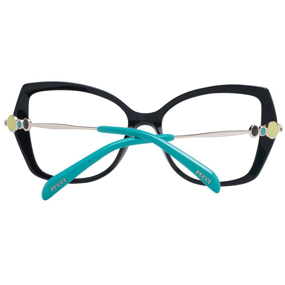 Emilio Pucci Black Plastic Glasses (Frames) - Luxe Nova