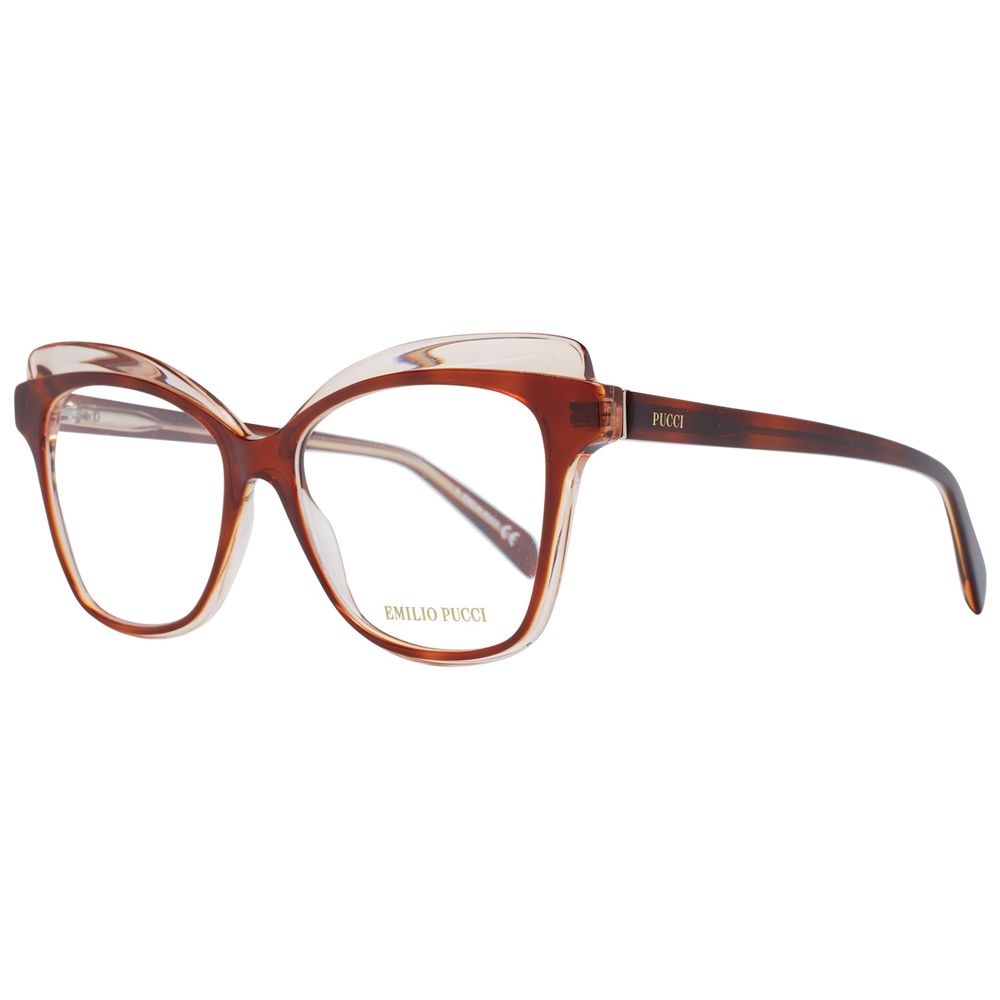 Emilio Pucci Brown Plastic Glasses (Frames) - Luxe Nova