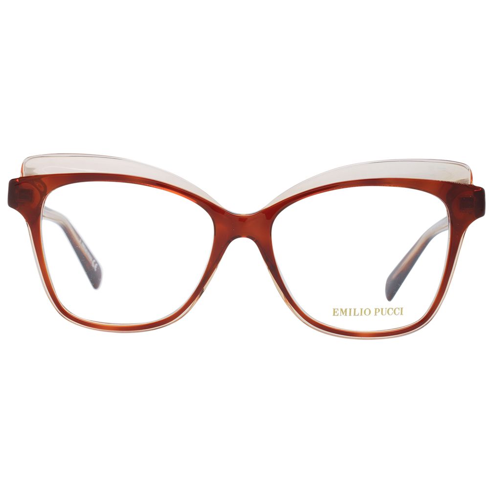 Emilio Pucci Brown Plastic Glasses (Frames) - Luxe Nova