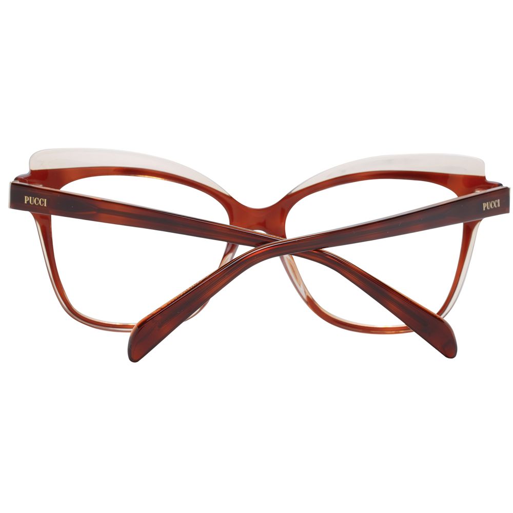 Emilio Pucci Brown Plastic Glasses (Frames) - Luxe Nova