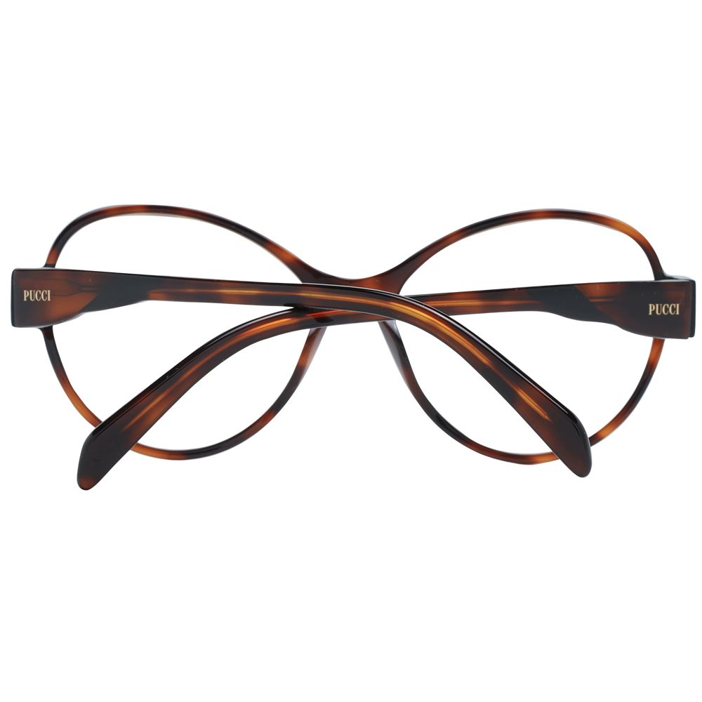 Emilio Pucci Brown Plastic Glasses (Frames) - Luxe Nova