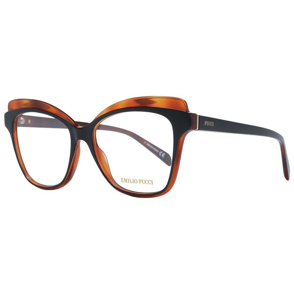 Emilio Pucci Brown Plastic Glasses (Frames) - Luxe Nova