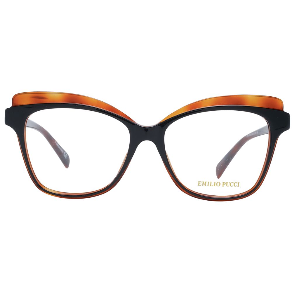 Emilio Pucci Brown Plastic Glasses (Frames) - Luxe Nova