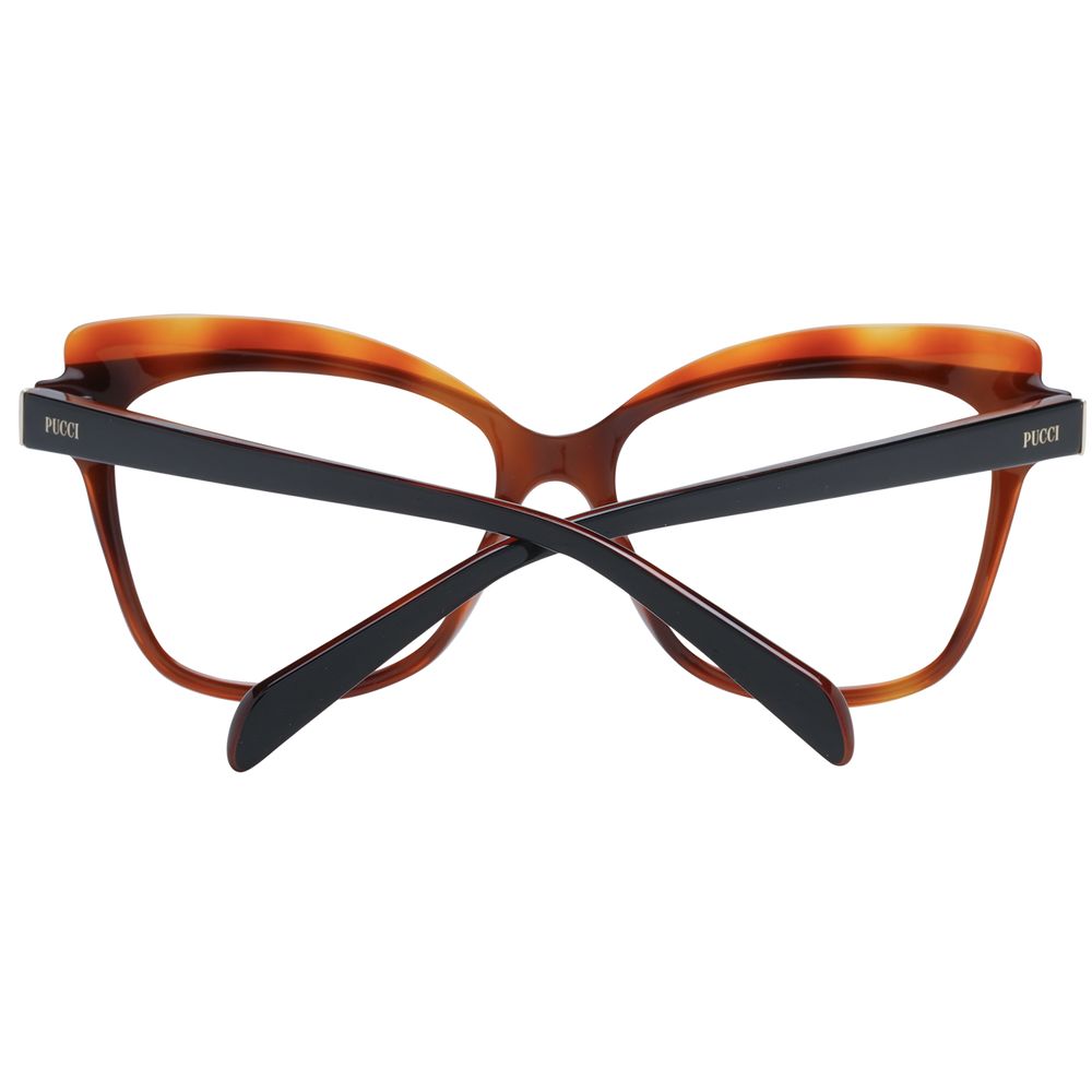 Emilio Pucci Brown Plastic Glasses (Frames) - Luxe Nova