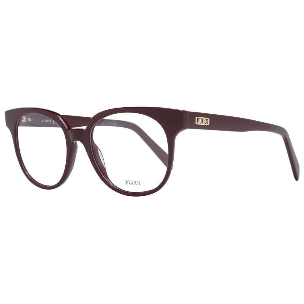 Emilio Pucci Burgundy Plastic Glasses (Frames) - Luxe Nova