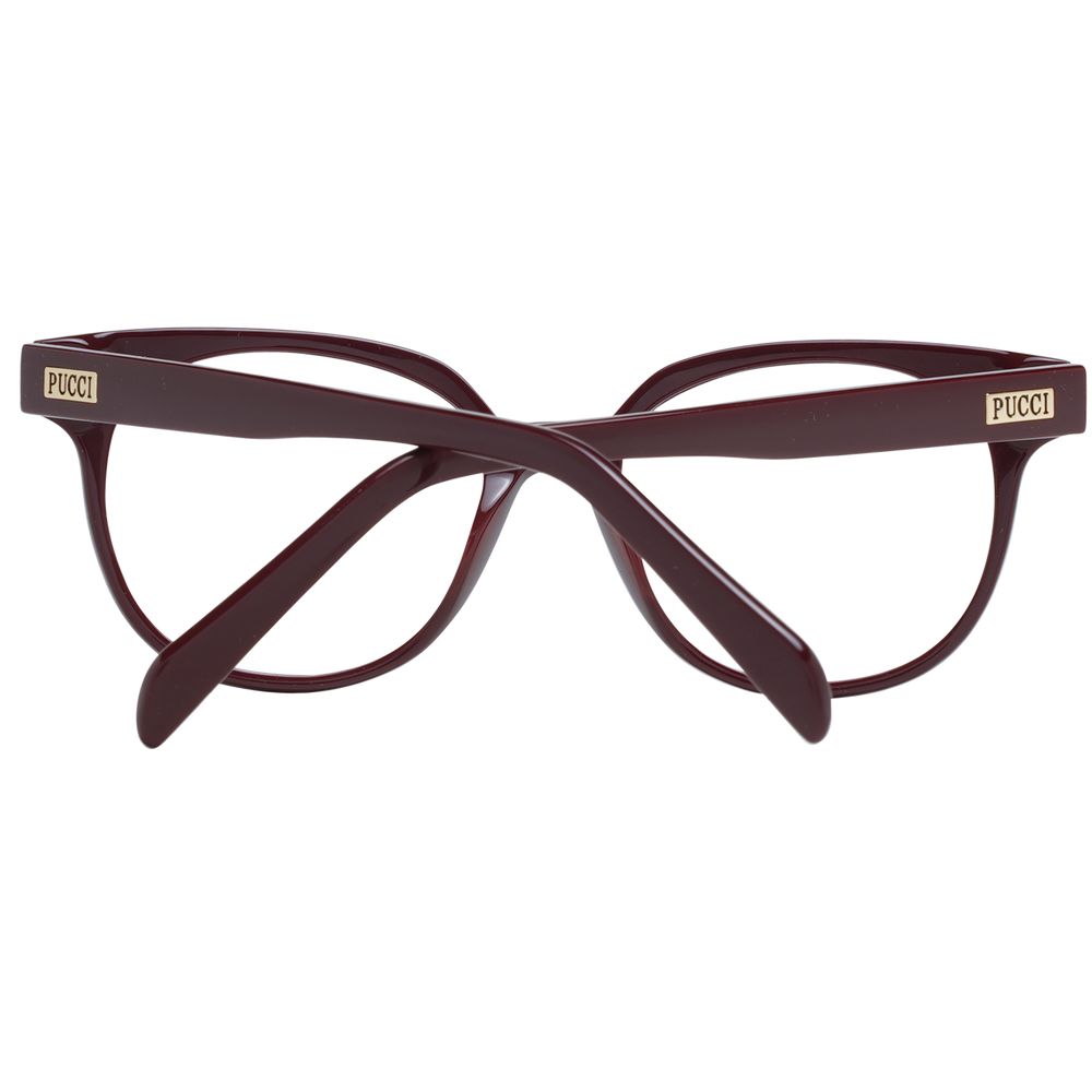 Emilio Pucci Burgundy Plastic Glasses (Frames) - Luxe Nova