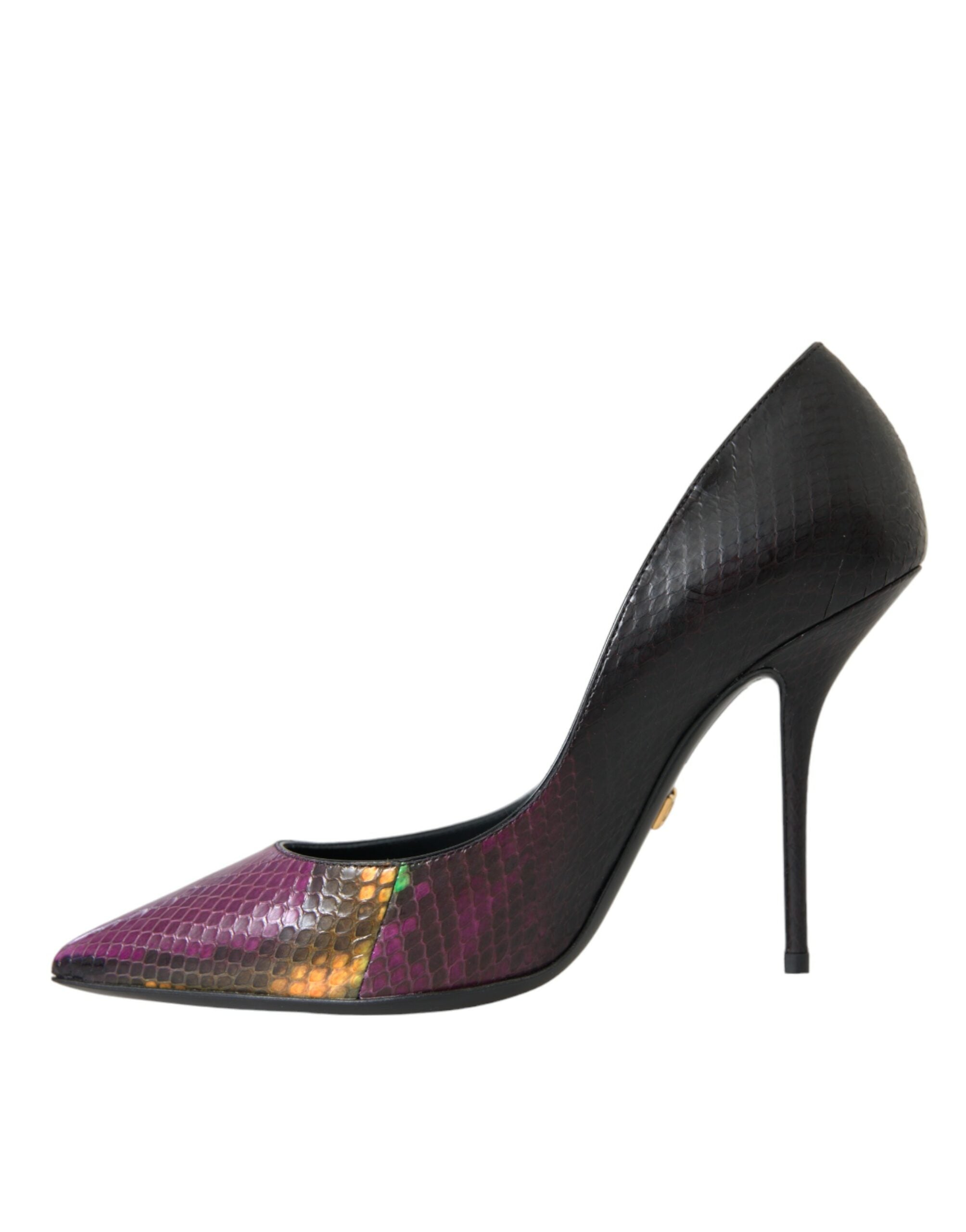Dolce & Gabbana Multicolor Exotic Leather Heels Pumps Shoes - Luxe Nova