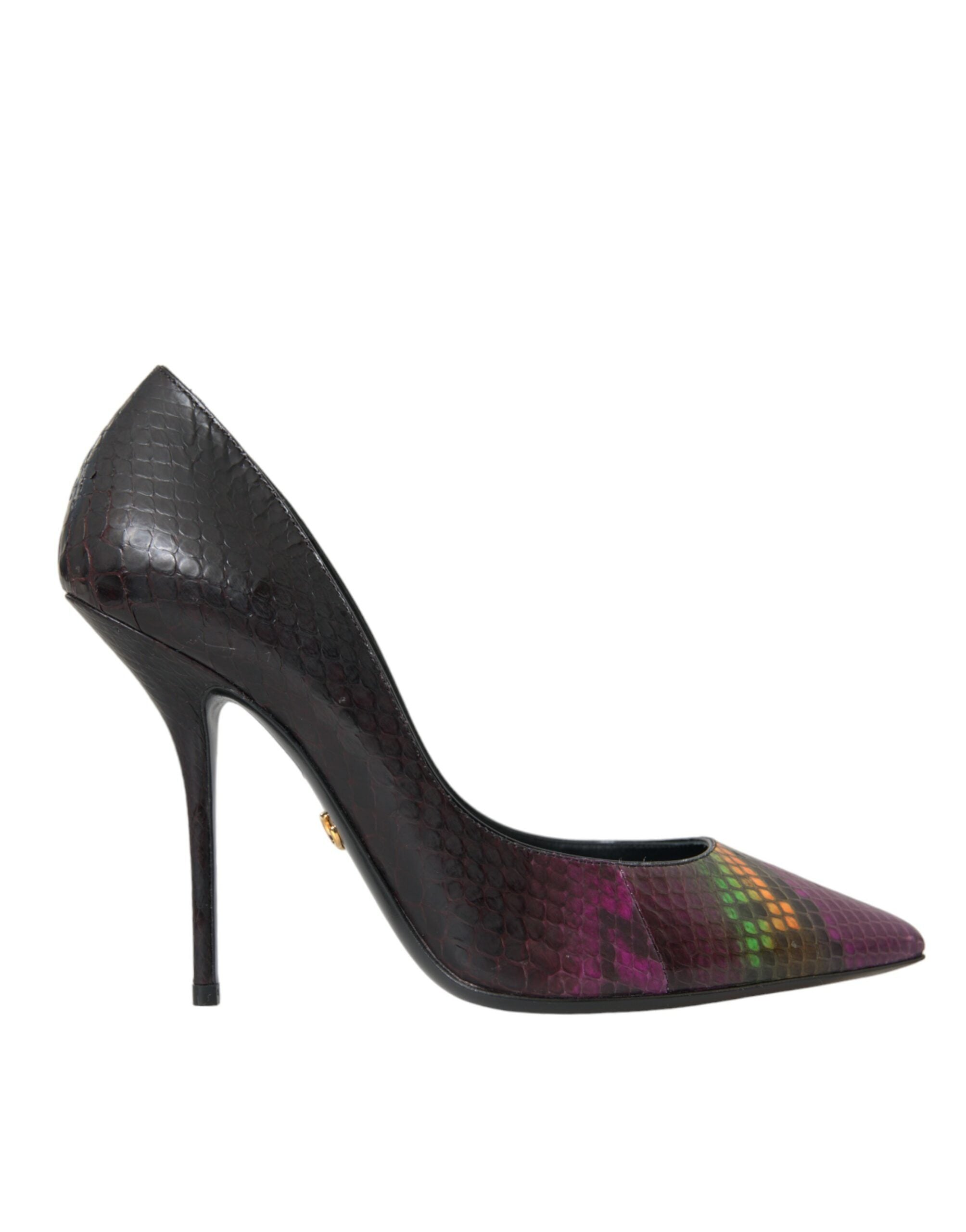 Dolce & Gabbana Multicolor Exotic Leather Heels Pumps Shoes - Luxe Nova