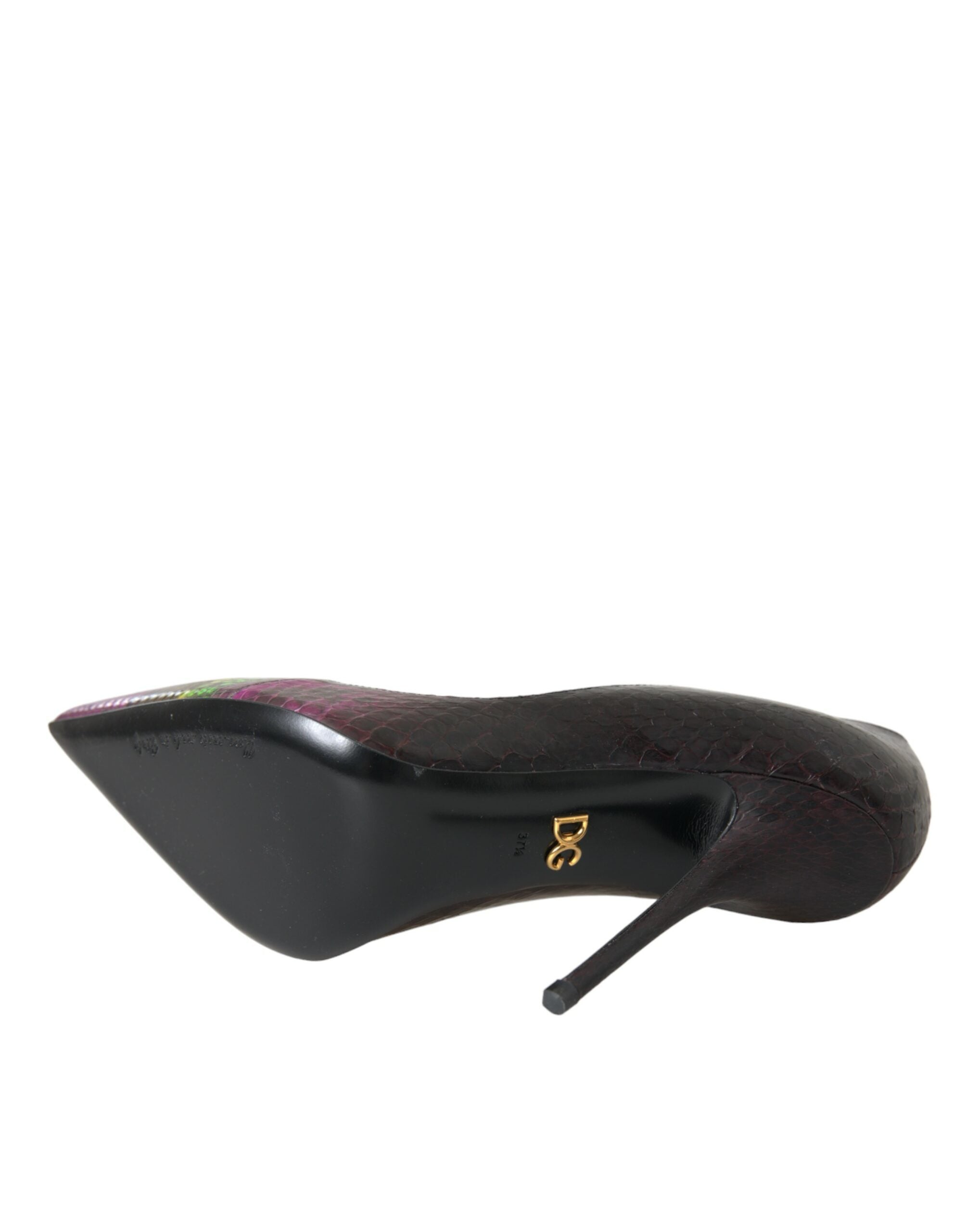 Dolce & Gabbana Multicolor Exotic Leather Heels Pumps Shoes - Luxe Nova