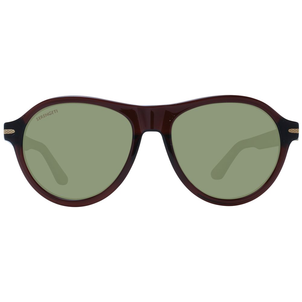 Serengeti Brown Acetate Sunglasses - Luxe Nova