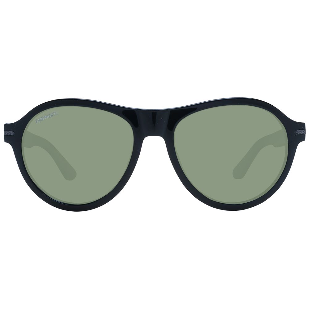Serengeti Black Acetate Sunglasses - Luxe Nova