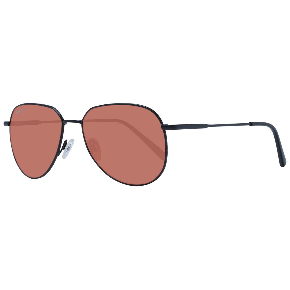Serengeti Black Metal Sunglasses - Luxe Nova