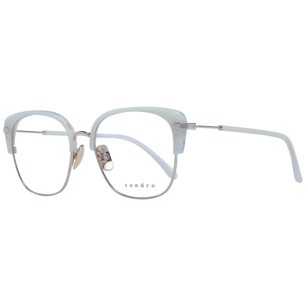 Sandro White Stainless Steel Glasses (Frames) - Luxe Nova