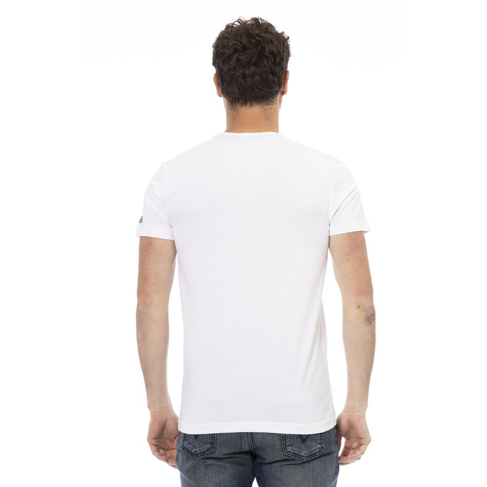 Trussardi Action White Cotton Men's T-Shirt - Luxe Nova