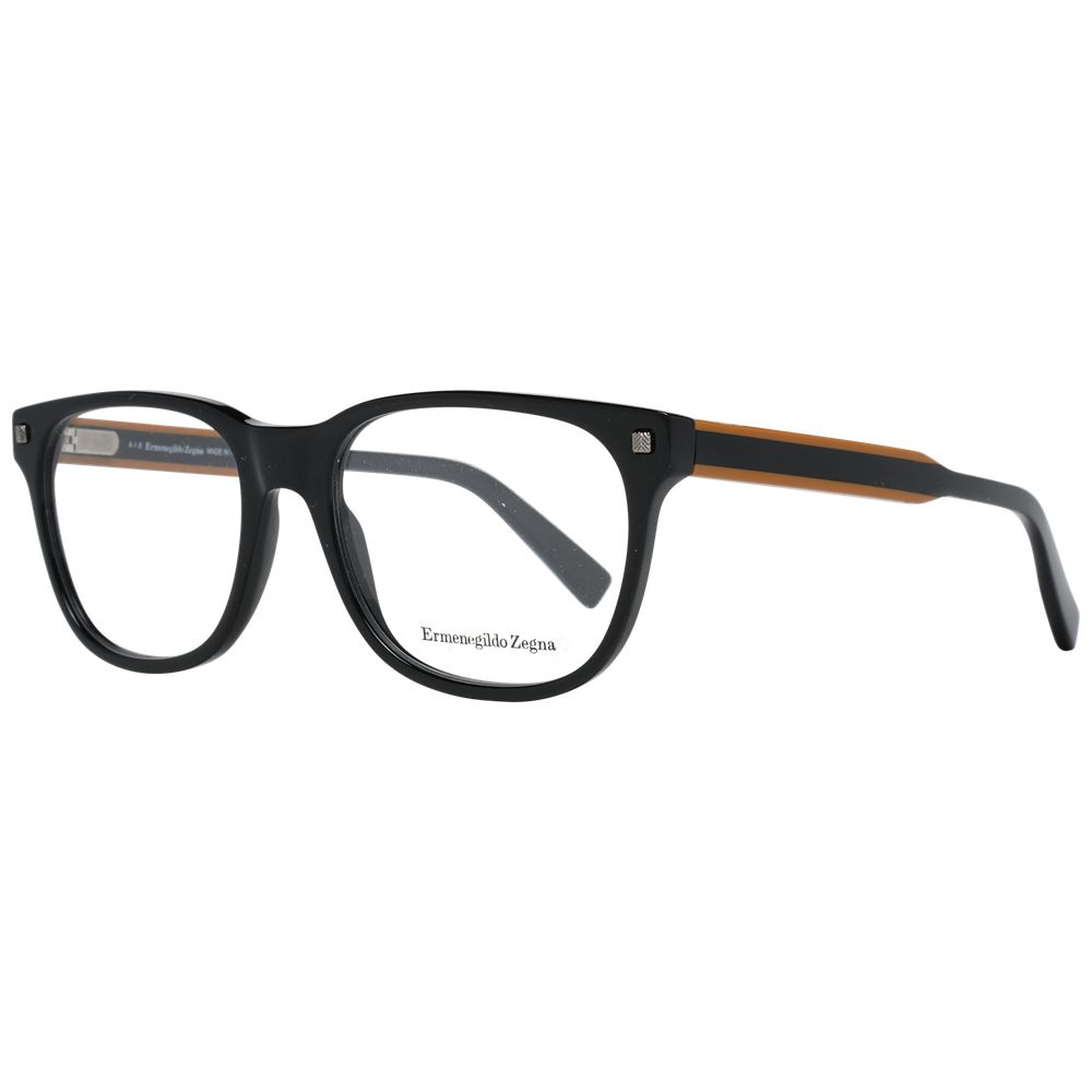 Ermenegildo Zegna Black Plastic Glasses (Frames) - Luxe Nova