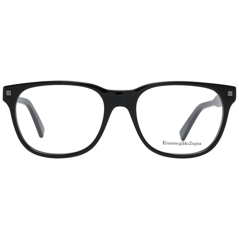 Ermenegildo Zegna Black Plastic Glasses (Frames) - Luxe Nova