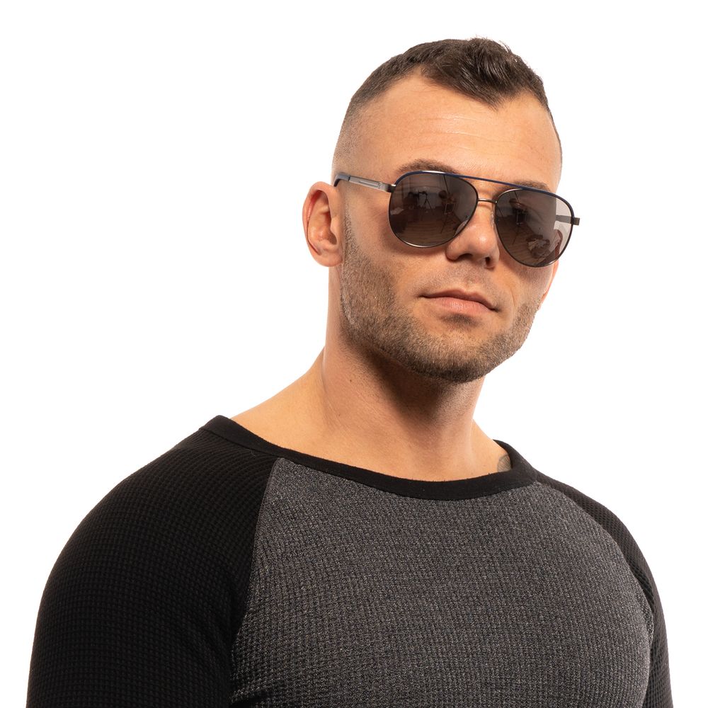 Guess Gray Metal Sunglasses - Luxe Nova