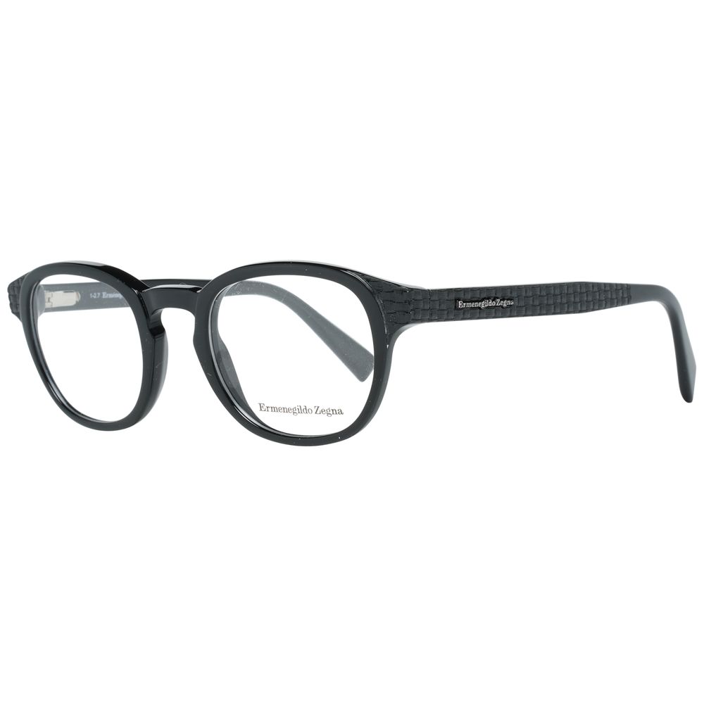 Ermenegildo Zegna Black Plastic Glasses (Frames) - Luxe Nova