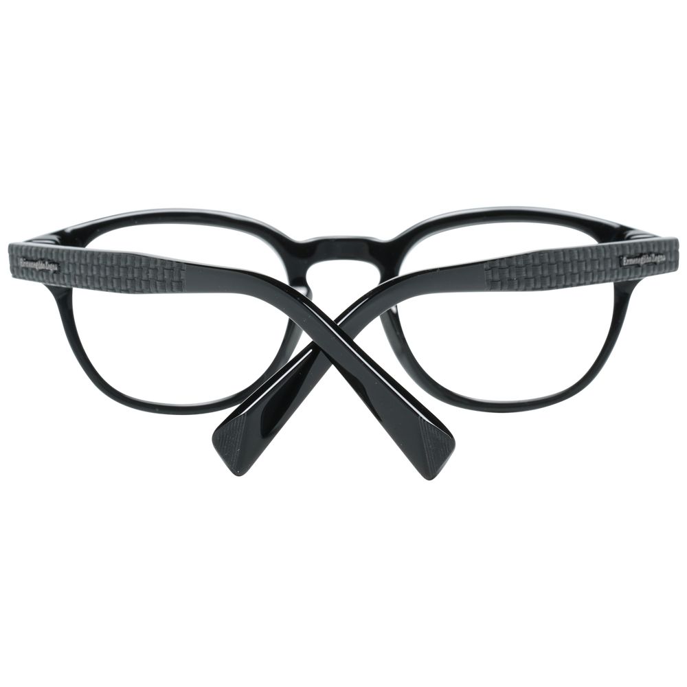 Ermenegildo Zegna Black Plastic Glasses (Frames) - Luxe Nova