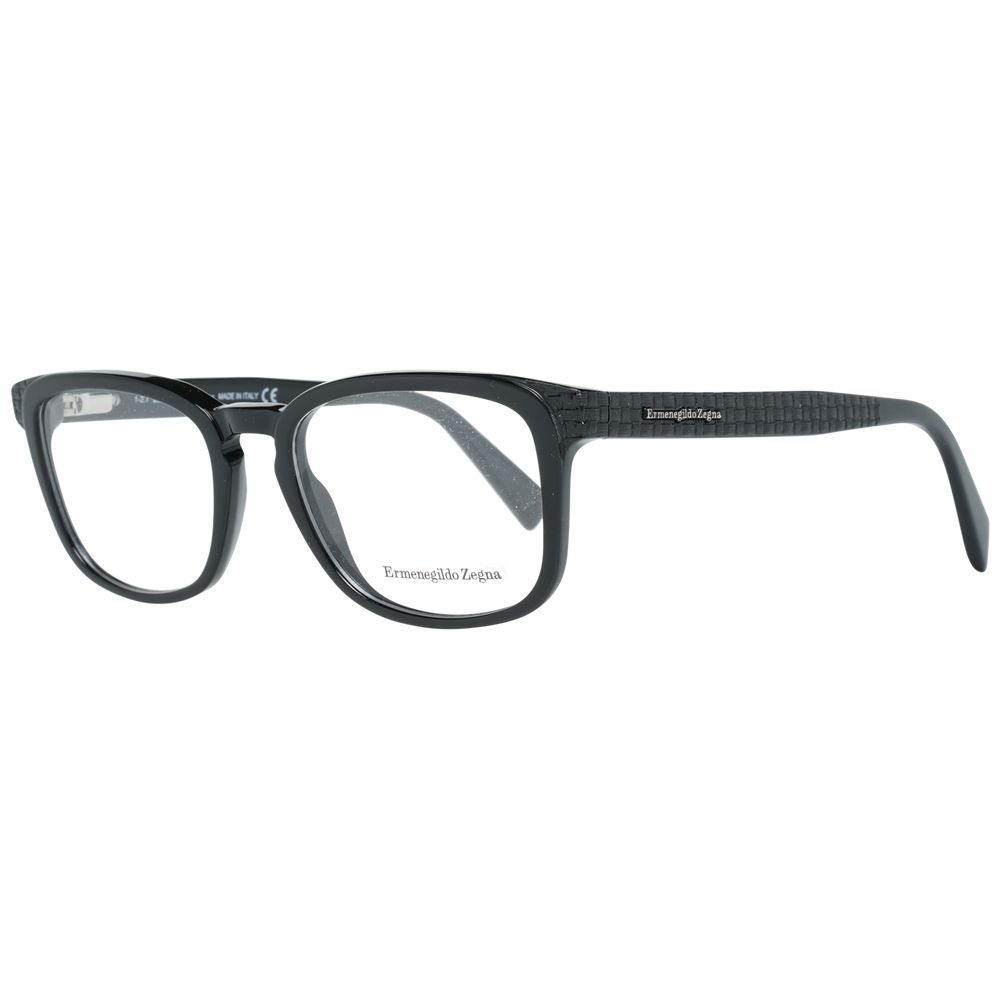 Ermenegildo Zegna Black Plastic Glasses (Frames) - Luxe Nova